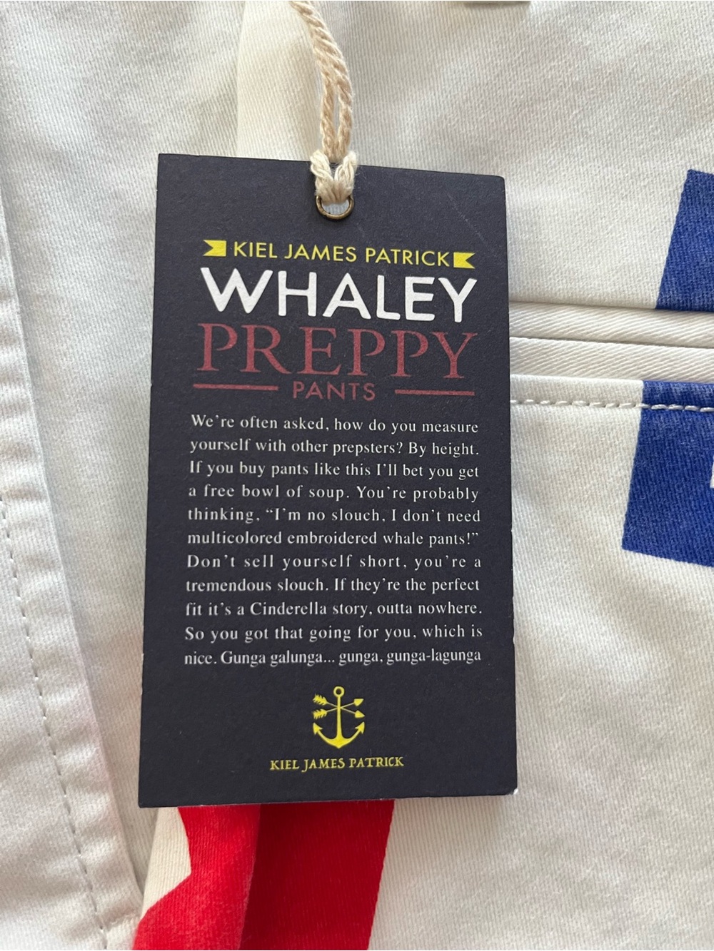 Kiel James Patrick Whaley Preppy Pants “ Rowdy Yachtsmen” pattern - Picture 5 of 14